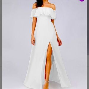 Venus white summer floating dress NEW